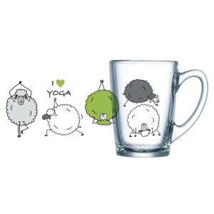 Luminarc Bárány Jóga Üveg Bögre - 320 ml - Luminarc