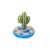 Cactus drink holder, inflatable, with drink holders and a cactus design