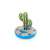 Cactus drink holder, inflatable, with drink holders and a cactus design