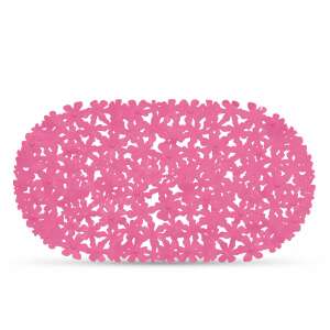 Rózsaszín virágmintás fürdőszoba szőnyeg, csúszásgátló, a fürdőszobában való biztonságért - Bewello