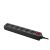 LogiLink black power strip with 6 Schuko outlets and on/off switch