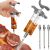 Ruhhy meat injector injecting marinade into meat, with extra needles