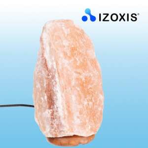 IZOXIS Himalayan salt lamp, natural air ionizer, orange color, 12x23cm - Decorative Lamp