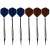 Set of 6 darts with blue and brown flights