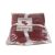Ruhhy red winter blanket and pillowcase set in packaging