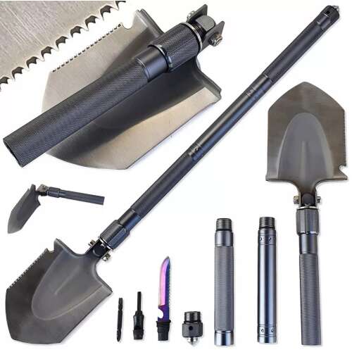 Többfunkciós profi túlélő lapát, sok tartozékkal, 76 cm 99105480