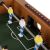 Close-up of Kruzzel foosball table players and score counter