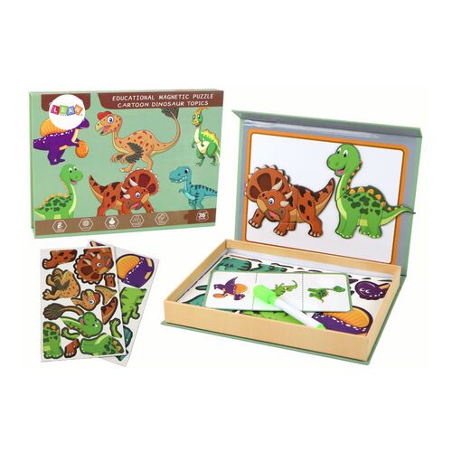 Oktatási mágneses puzzle készlet dinoszaurusz témával 16657 146087490