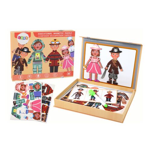 Rajzfilmfigura téma mágneses puzzle készlet 16658 146119868