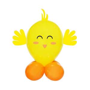 Cute Animal Chicken balloon, yellow and orange, DIY balloon animal kit - Balloon