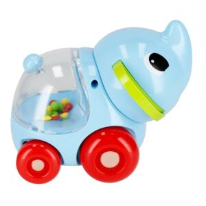 Blue elephant rolling rattle toy for babies - BamBam