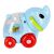Blue elephant rolling rattle toy for babies