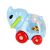 Blue elephant rolling rattle toy for babies
