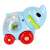 Blue elephant toy with wheels and rattle, BamBam Cartoon Slide Car With Rattle