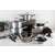 Berlinger Haus Moonlight Edition 17-piece cookware set with pots, pans, knives, and utensils