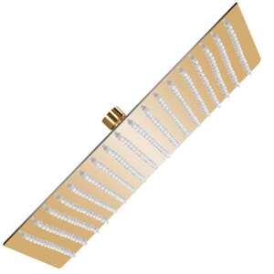 EJ Products 20cm square gold titanium shower head - Shower head