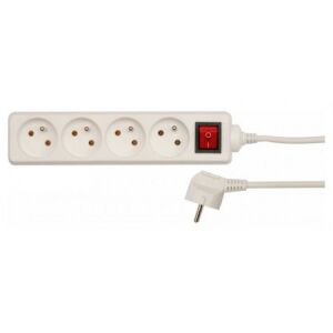 Przedłużacz VOREL 4 gniazda z wyłącznikiem - Vorel