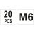YATO Acél szegecsanya M6 (20 db/cs) 103177266