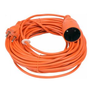 20m Orange Verlängerungskabel mit Stecker und Buchse - Nonbrand Verlängerungskabel