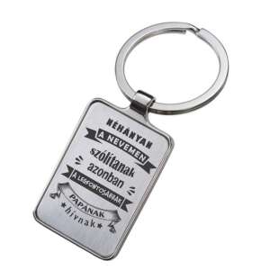 Gravírozott kulcstartó apának, személyre szabott ajándék apa számára, fém kulcstartó felirattal - Ajándék kulcstartó