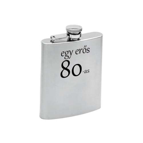 Fém Laposüveg - 80. Születésnapra - 240ml
