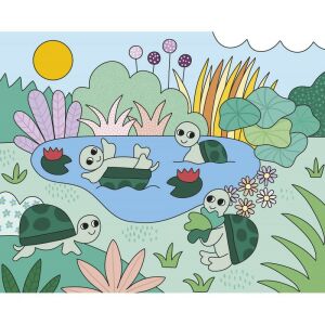 Auzou Vízfestő Készlet - Állatos Motívumok - 10 db kép