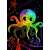 Avenir scratch art book, octopus under the sea, rainbow colors
