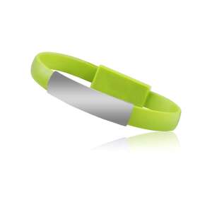 Green USB charging cable bracelet with Lightning connector - USB Cable