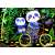 Scratch art set with 2 pandas on a bicycle, Avenir brand