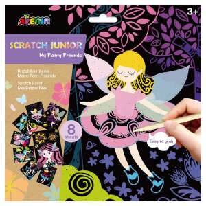 Avenir Scratch Junior My Fairy Friends Scratch Art Set, 8 sheets - Avenir Kids Scratch art