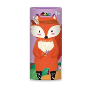 Avenir 3 in 1 Silky Crayon Set mit Malposter, 12 Farben, mit niedlichem Fuchsdesign - Crayons