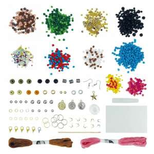 Bohém ékszer készítő készlet BUKI, beads, charms, string, instructions, jewelry making kit - Jewelry Making Kit