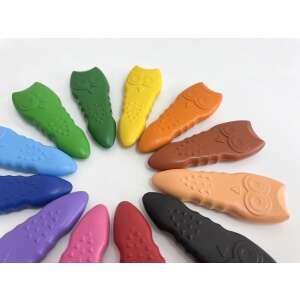 Mosolygós arcok, Méhviaszos zsírkréta készlet 12 db-os Haku Yoka