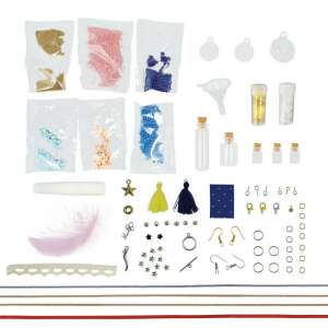Fiolás Ékszerkészítő BUKI jewelry making kit with beads, charms, chains, and instructions - Jewelry Making Kit