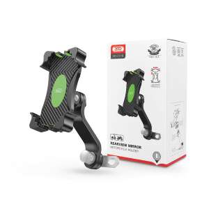 XO C118 motorcycle phone holder for rearview mirror, black - XO