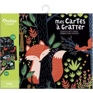 Auzou - Erdei Állatok Karcolható Képeslapok - 10 db