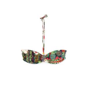 Desigual Morey női bikini felső - virágmintás, zöld - Desigual