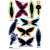Avenir Scratch Butterfly Bouquet craft kit, featuring black and white butterfly and flower shapes to scratch and reveal colors