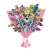 Avenir Scratch Butterfly Bouquet craft kit, featuring colorful butterflies and flowers, in a pink bouquet