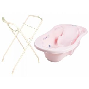 Babakád Komfort 2 az 1-ben rózsaszín babakád és állvány - Babakád, Kádállvány