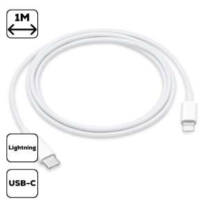 Apple Lightning auf USB-C Kabel 1m - Weiß, zum Aufladen von iPhone und iPad - Lightning-Kabel