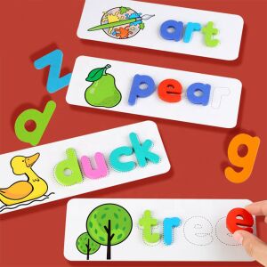 Hölzernes Alphabet mit Bildern, Englisch Lernspiel 113838773 - Entwicklungsspiele für Schulkinder
