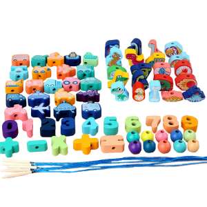 Leziter Fa Gyöngyfűző Játék - 138 db 84676842 - Leziter