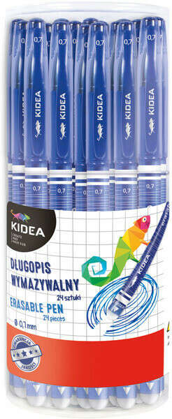 Kidea Radírozható Golyóstoll - Sötétkék - 0.7 mm - 24 db