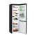 Indesit LI8 S2E K black fridge freezer with open doors