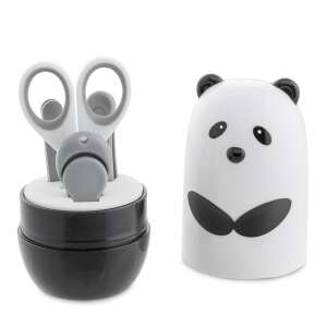 Chicco 4 az 1-ben baba manikűr készlet Panda mintával, tartalmaz ollót, körömvágót, körömreszelőt és csipeszt - Fürdetési kellék