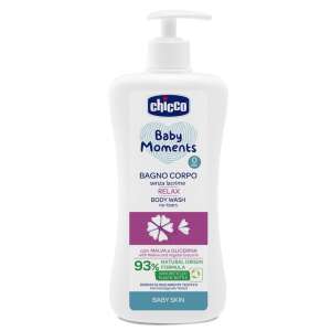 Chicco Baby Moments Relax Fürdető, 500 ml, könnymentes, 93% természetes eredetű, bőrgyógyászatilag tesztelt, baba bőr - Baba Fürdetés & Ápolás