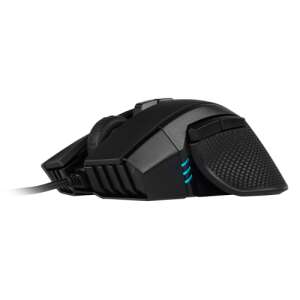 CORSAIR Ironclaw RGB wired gaming mouse, black, side view - Corsair