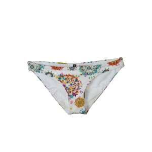Desigual Jules női bikini alsó fehér virágmintával - Desigual