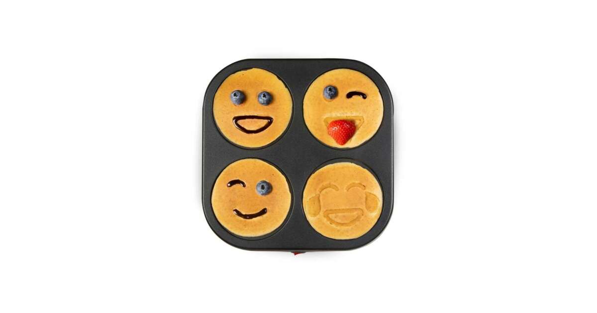 Domo DO8718P Emoji Pancake Party elektromos palacsinta sütő Pepita.hu